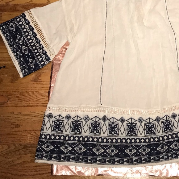 Sold Free People Embroidered Tunic Dress - Picture 5 of 7